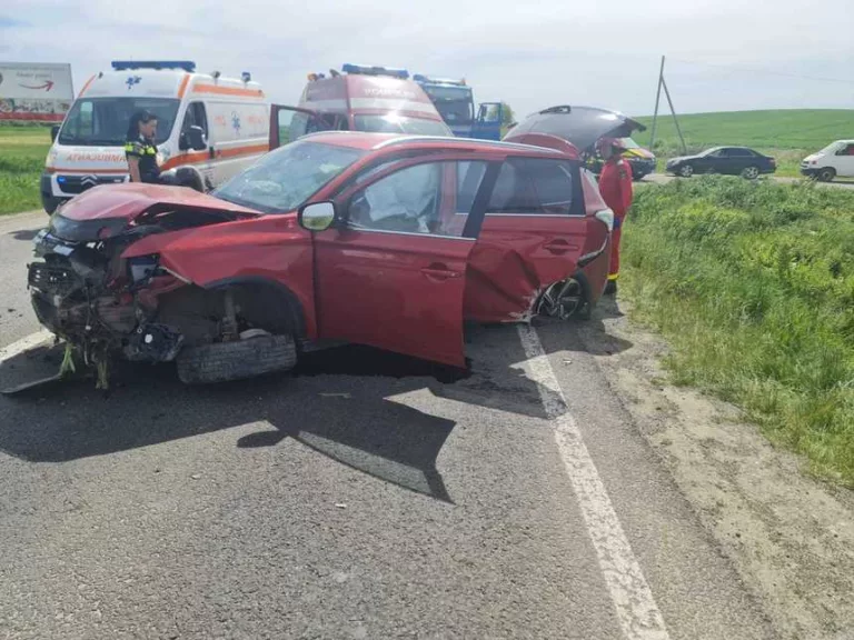 Accident rutier pe DN19A, în Satu Mare. Patru persoane au ajuns la spital