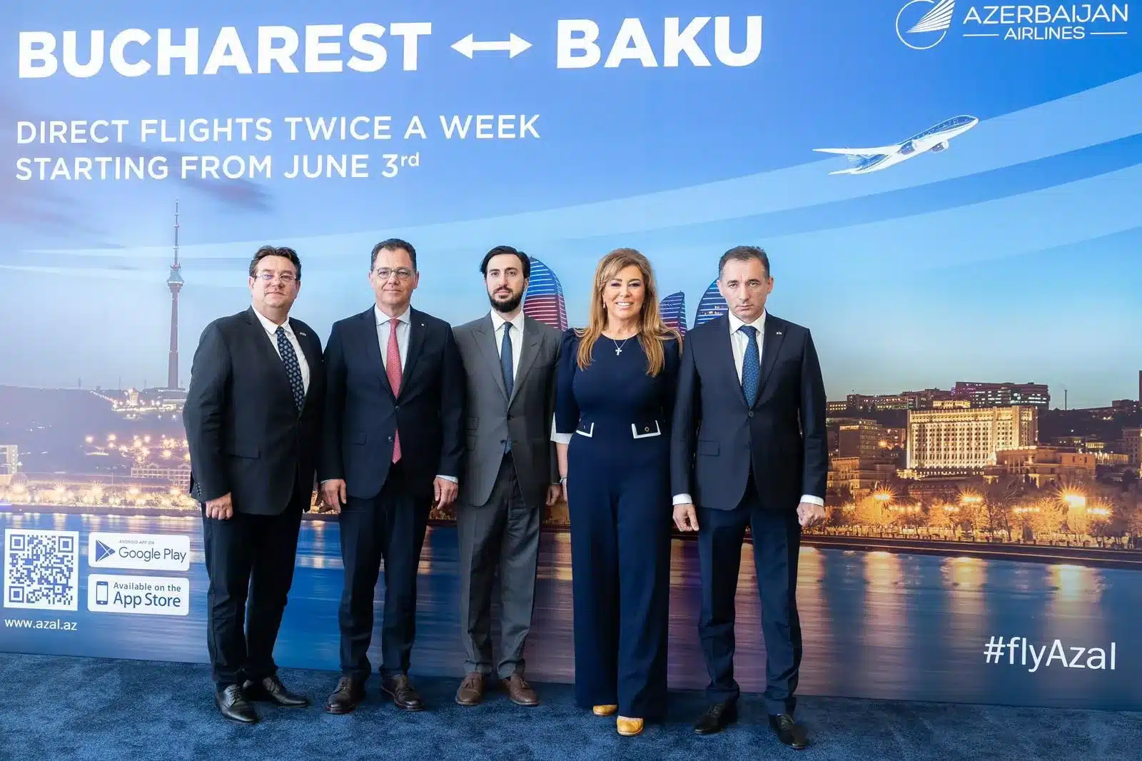 Zbor direct Bucureşti-Baku şi retur, operat de Azerbaijan Airlines