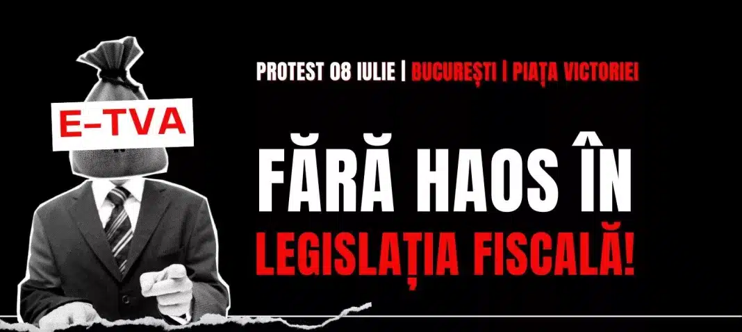 Protest pentru claritate în legislația fiscală, București