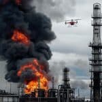 Un depozit de carburanți din Rusia a fost lovit de dronele ucrainene