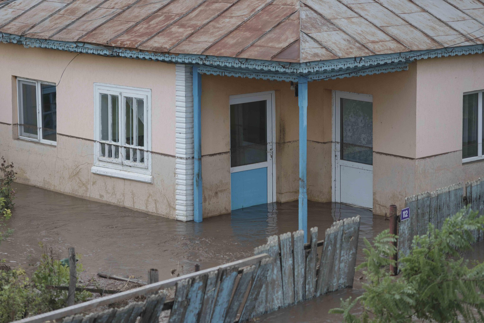 Urmări ale inundatiei petrecute in localitatea Slobozia Conachi din Galați, 14 septembrie 2024.