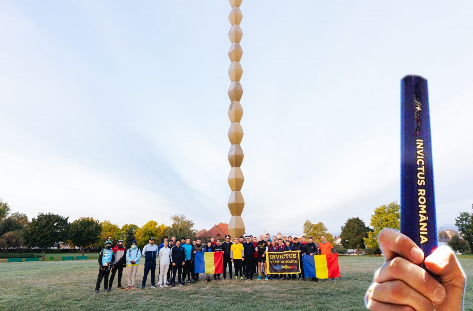 Ștafeta Veteranilor Invictus pornește de la Coloana lui Brâncuși