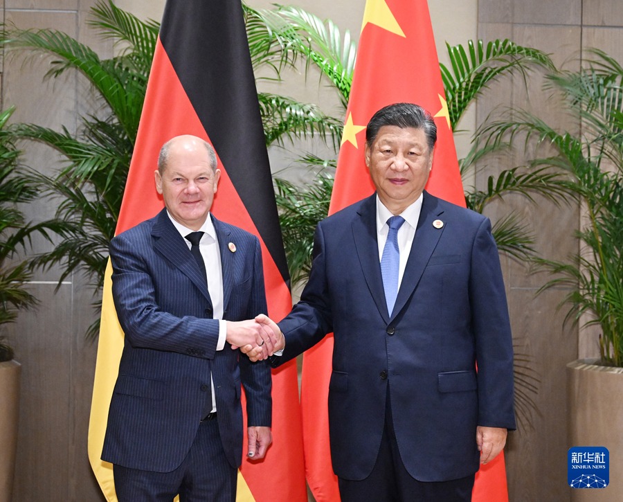 Xi Jinping Olaf Scholz Germania