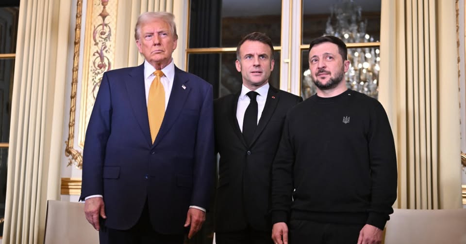 Trump Macron Zelenski triunghi politic mondial