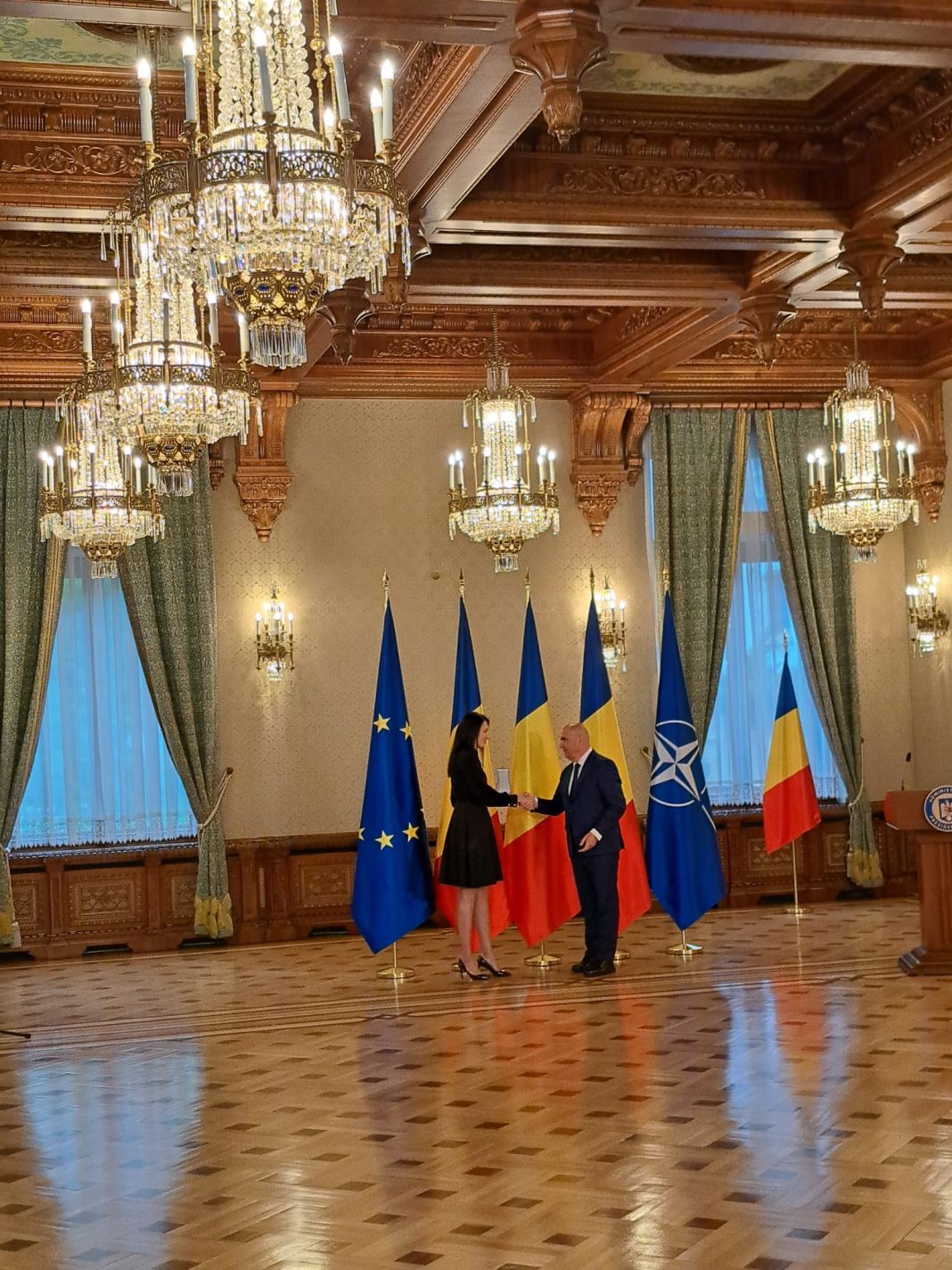 Cristina Neagu decorare Ilie Bolojan