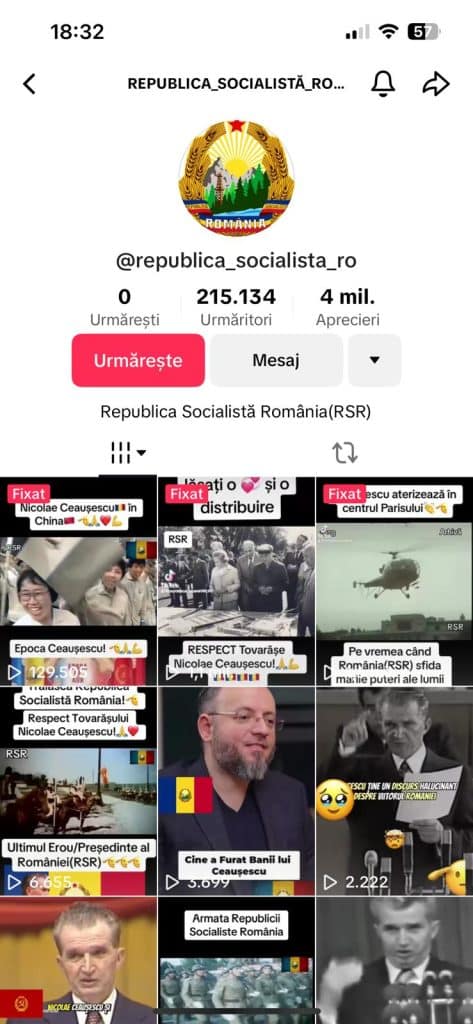 FOTO. Propaganda comunistă pe Facebook și TikTok, cu câteva zile înainte de turul doi al alegerilor prezidențiale