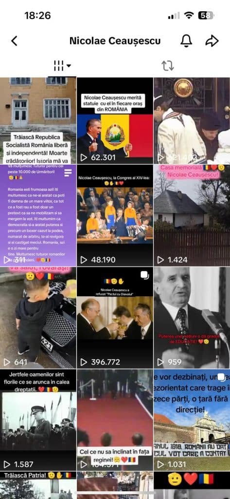 FOTO. Propaganda comunistă pe Facebook și TikTok, cu câteva zile înainte de turul doi al alegerilor prezidențiale