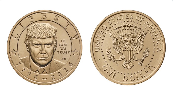 Foto moneda Donald Trump